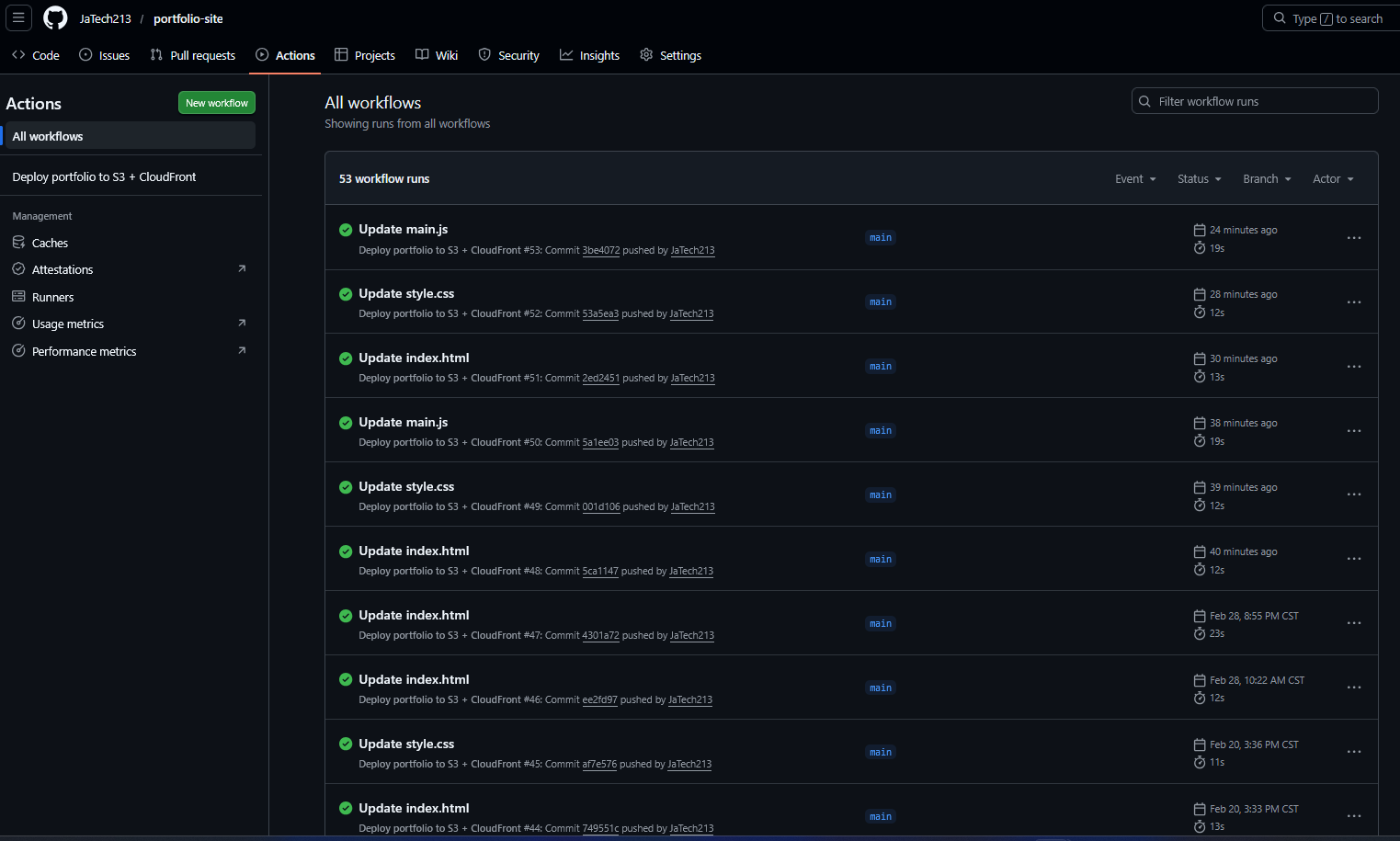 GitHub Actions Deployment